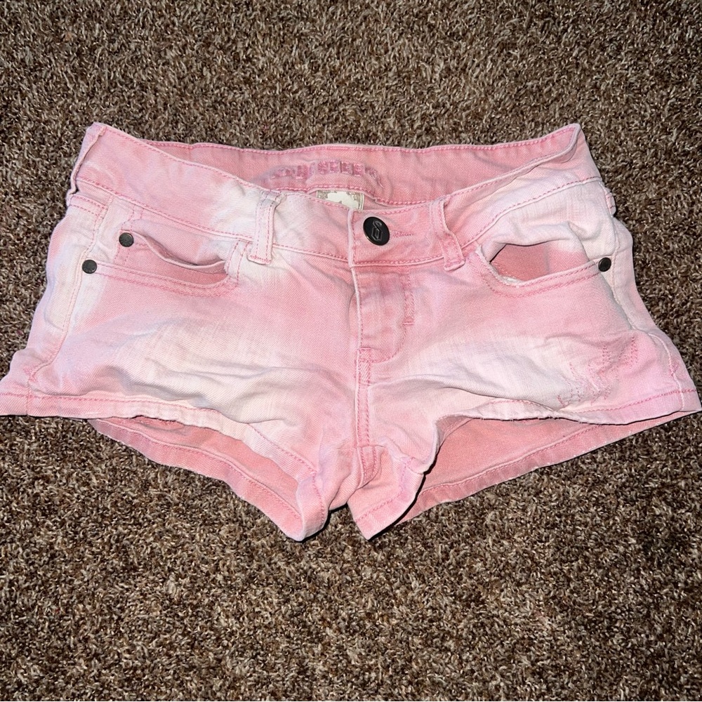 Decree Pink Denim Shorts
